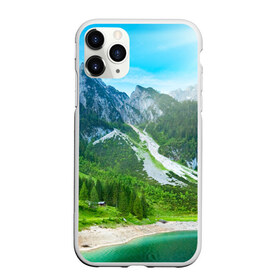 Чехол для iPhone 11 Pro Max матовый с принтом Альпийские горы в Петрозаводске, Силикон |  | Тематика изображения на принте: альпийские горы | альпы | гора | горы | озеро