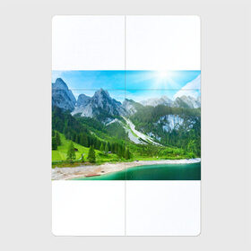 Магнитный плакат 2Х3 с принтом Альпийские горы в Петрозаводске, Полимерный материал с магнитным слоем | 6 деталей размером 9*9 см | Тематика изображения на принте: альпийские горы | альпы | гора | горы | озеро