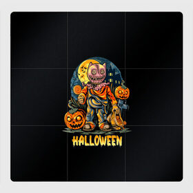Магнитный плакат 3Х3 с принтом Halloween в Петрозаводске, Полимерный материал с магнитным слоем | 9 деталей размером 9*9 см | 31 октября | halloween | halowen | ведьма | день всех святых | джек | костюм | кровь | лого | монстр | надпись | праздник | приведение | призрак | светильник | символ | страшная | тыква | ужасы | хеллоуин | хеллуин