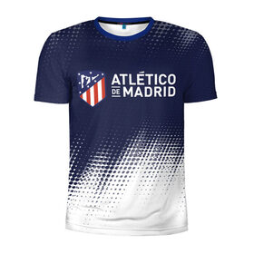 Мужская футболка 3D спортивная с принтом ATLETICO MADRID / Атлетико в Петрозаводске, 100% полиэстер с улучшенными характеристиками | приталенный силуэт, круглая горловина, широкие плечи, сужается к линии бедра | atletico | club | footbal | logo | madrid | атлетико | знак | клуб | логотип | логотипы | мадрид | символ | символы | форма | футбол | футбольная | футбольный