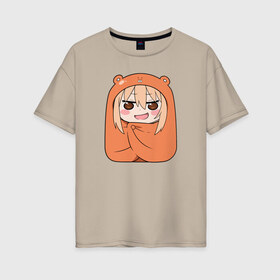 Женская футболка хлопок Oversize с принтом Himouto! Umaru-chan в Петрозаводске, 100% хлопок | свободный крой, круглый ворот, спущенный рукав, длина до линии бедер
 | anime himouto | anime umaru | himoto | himouto | himouto umaru | himouto umaru chan | umaru | umaru chan | аниме | аниме умару | аниме химото | двуличная сестренка умару | умару | химото | химото умару тян