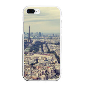 Чехол для iPhone 7Plus/8 Plus матовый с принтом Париж в Петрозаводске, Силикон | Область печати: задняя сторона чехла, без боковых панелей | город | париж | улицы города | франция | эйфелевая башня