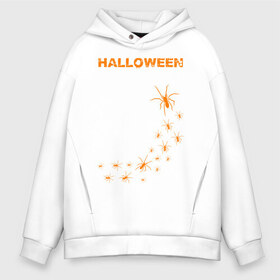 Мужское худи Oversize хлопок с принтом Halloween в Петрозаводске, френч-терри — 70% хлопок, 30% полиэстер. Мягкий теплый начес внутри —100% хлопок | боковые карманы, эластичные манжеты и нижняя кромка, капюшон на магнитной кнопке | 31 октября | halloween | halowen | ведьма | день всех святых | джек | костюм | кровь | лого | монстр | надпись | праздник | приведение | призрак | светильник | символ | страшная | тыква | ужасы | хеллоуин | хеллуин