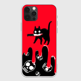 Чехол для iPhone 12 Pro Max с принтом WHAT CAT в Петрозаводске, Силикон |  | Тематика изображения на принте: art | black | black cat | cat | dark | dark cat | halloween | what | what cat | what mem | арт | кот | кот арт | кот мем | мем | нож | праздник | прикол | прикольный кот | убица | хэллоуин | чёрный | чёрный кот | что | что мем