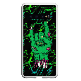 Чехол для Samsung Galaxy S10 с принтом Rock Zombie в Петрозаводске, Силикон | Область печати: задняя сторона чехла, без боковых панелей | Тематика изображения на принте: blood | diablo | haloween | horror | дьявол | зомби | кости | кровь | мозги | мясо | страшилка | ужасы | хеллоуин | хелоуин