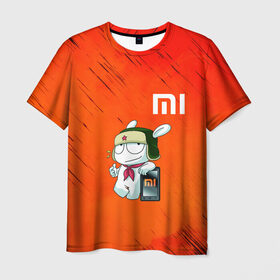 Мужская футболка 3D с принтом Xiaomi в Петрозаводске, 100% полиэфир | прямой крой, круглый вырез горловины, длина до линии бедер | 