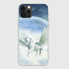 Чехол для iPhone 12 Pro Max с принтом Пегас в Петрозаводске, Силикон |  | Тематика изображения на принте: белая лошдь | белый конь | конь | лошадь | пегас