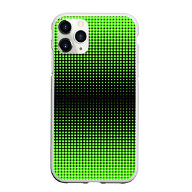 Чехол для iPhone 11 Pro Max матовый с принтом Симметрия в Петрозаводске, Силикон |  | зеленые круги | зеленый круг | паттерн точек | симметричность | симметрия | точки