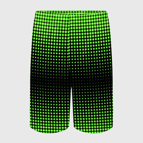 Детские спортивные шорты 3D с принтом Симметрия в Петрозаводске,  100% полиэстер
 | пояс оформлен широкой мягкой резинкой, ткань тянется
 | зеленые круги | зеленый круг | паттерн точек | симметричность | симметрия | точки