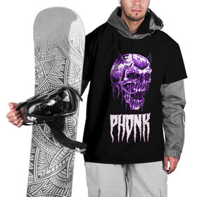 Накидка на куртку 3D с принтом Phonk в Петрозаводске, 100% полиэстер |  | hip | hip hop | hop | phonk | rap | skull | рэп | фонк | хип | хип хоп | хоп | череп