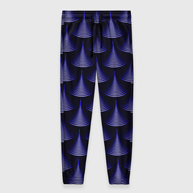 Женские брюки 3D с принтом Scales в Петрозаводске, полиэстер 100% | прямой крой, два кармана без застежек по бокам, с мягкой трикотажной резинкой на поясе и по низу штанин. В поясе для дополнительного комфорта — широкие завязки | abstraction | illusion | pattern | purple | scales | shapes | shimmer | texture | waves | абстракция | волны | иллюзия | паттерн | переливаеться | текстура | фиолетовый | формы | чешуя