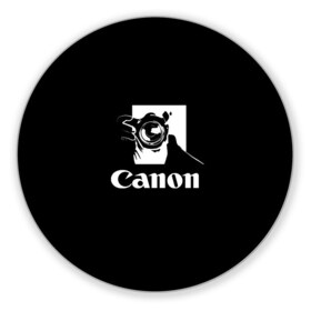 Коврик для мышки круглый с принтом Canon в Петрозаводске, резина и полиэстер | круглая форма, изображение наносится на всю лицевую часть | canon | кэнон | линза | снимок | фото | фотоаппарат | фотограф | фотографер | фотография | фоточки