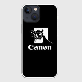 Чехол для iPhone 13 mini с принтом Canon в Петрозаводске,  |  | Тематика изображения на принте: canon | кэнон | линза | снимок | фото | фотоаппарат | фотограф | фотографер | фотография | фоточки