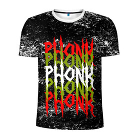 Мужская футболка 3D спортивная с принтом PHONK в Петрозаводске, 100% полиэстер с улучшенными характеристиками | приталенный силуэт, круглая горловина, широкие плечи, сужается к линии бедра | drift | memphis | music | phonk | phonk drift | phonk drift music | phonk edition | phonk mix | phonk music | phonk radio | phonk remix | trap | музыка для дрифта | пхонк | фонк | фонк дрифт | фонк рэп
