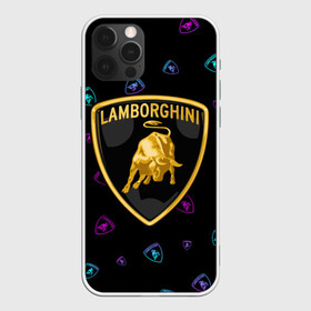 Чехол для iPhone 12 Pro с принтом LAMBORGHINI / Ламборгини в Петрозаводске, силикон | область печати: задняя сторона чехла, без боковых панелей | Тематика изображения на принте: auto | lambo | lamborghini | logo | moto | symbol | авто | автомобиль | гонки | знак | ламбо | ламборгини | ламборджини | лого | логотип | логотипы | марка | машина | мото | символ | символы