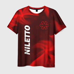 Мужская футболка 3D с принтом НИЛЕТТО / Niletto в Петрозаводске, 100% полиэфир | прямой крой, круглый вырез горловины, длина до линии бедер | hip | hop | logo | music | nileto | niletto | rap | знак | лого | логотип | логотипы | любимка | музыка | музыкант | нилето | нилетто | рэп | символ | символы | хип | хоп