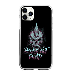 Чехол для iPhone 11 Pro матовый с принтом PUNKS NOT DEAD в Петрозаводске, Силикон |  | anarchy | dead | musick | punk | rock | skull | анархия | музыка | панк | рок | череп