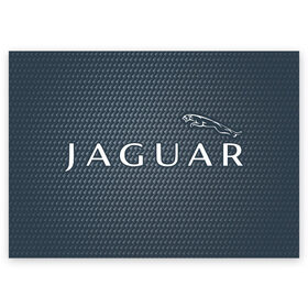 Поздравительная открытка с принтом JAGUAR / Ягуар в Петрозаводске, 100% бумага | плотность бумаги 280 г/м2, матовая, на обратной стороне линовка и место для марки
 | Тематика изображения на принте: 