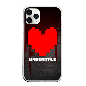 Чехол для iPhone 11 Pro Max матовый с принтом UNDERTALE в Петрозаводске, Силикон |  | sans | undertale | андертале | андертейл | игра | кровь | подземная история | подземная сказка | санс | сердце | ундертале