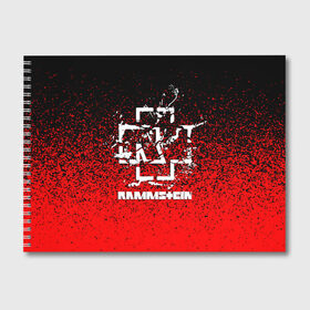 Альбом для рисования с принтом RAMMSTEIN в Петрозаводске, 100% бумага
 | матовая бумага, плотность 200 мг. | amerika | art | germany | logo | rammstein | rock | till lindemann | арт | германия | группа | логотип | музыка | немецкая группа | немцы | песня | раммштайн | рамштайн | рок