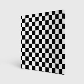 Холст квадратный с принтом Шахматка в Петрозаводске, 100% ПВХ |  | Тематика изображения на принте: абстракция | в клетку | игра | клетка | клеточка | тренд | черно белая | черно белая клетка | шахматка | шахматная клетка | шахматы