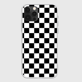 Чехол для iPhone 12 Pro с принтом Шахматка в Петрозаводске, силикон | область печати: задняя сторона чехла, без боковых панелей | абстракция | в клетку | игра | клетка | клеточка | тренд | черно белая | черно белая клетка | шахматка | шахматная клетка | шахматы