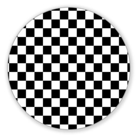 Коврик для мышки круглый с принтом Шахматка в Петрозаводске, резина и полиэстер | круглая форма, изображение наносится на всю лицевую часть | абстракция | в клетку | игра | клетка | клеточка | тренд | черно белая | черно белая клетка | шахматка | шахматная клетка | шахматы