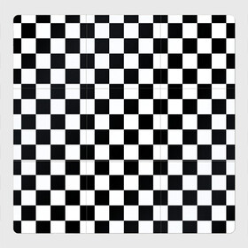 Магнитный плакат 3Х3 с принтом Шахматка в Петрозаводске, Полимерный материал с магнитным слоем | 9 деталей размером 9*9 см | Тематика изображения на принте: абстракция | в клетку | игра | клетка | клеточка | тренд | черно белая | черно белая клетка | шахматка | шахматная клетка | шахматы