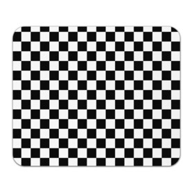 Коврик для мышки прямоугольный с принтом Шахматка в Петрозаводске, натуральный каучук | размер 230 х 185 мм; запечатка лицевой стороны | Тематика изображения на принте: абстракция | в клетку | игра | клетка | клеточка | тренд | черно белая | черно белая клетка | шахматка | шахматная клетка | шахматы