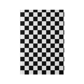 Обложка для паспорта матовая кожа с принтом Шахматка в Петрозаводске, натуральная матовая кожа | размер 19,3 х 13,7 см; прозрачные пластиковые крепления | Тематика изображения на принте: абстракция | в клетку | игра | клетка | клеточка | тренд | черно белая | черно белая клетка | шахматка | шахматная клетка | шахматы