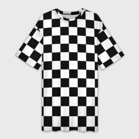 Платье-футболка 3D с принтом Шахматка в Петрозаводске,  |  | абстракция | в клетку | игра | клетка | клеточка | тренд | черно белая | черно белая клетка | шахматка | шахматная клетка | шахматы