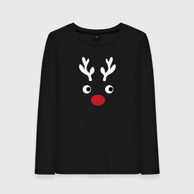 Женский лонгслив хлопок с принтом Deer Papa в Петрозаводске, 100% хлопок |  | 2020 | family look | merry christmas | new year | год крысы | зима | новый год | праздник | рождество | фэмили лук