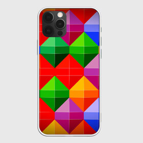 Чехол для iPhone 12 Pro Max с принтом Цветные ромбы в Петрозаводске, Силикон |  | ромб | ромбы | цвет | цвета | цветные ромбы
