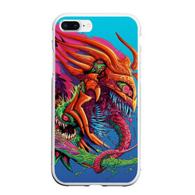 Чехол для iPhone 7Plus/8 Plus матовый с принтом HyperBeast в Петрозаводске, Силикон | Область печати: задняя сторона чехла, без боковых панелей | counter strike | cs | cs go | cs go hyperbeast | csgo | game | howl | hyper beast | hyper beast 2020 | hyperbeast | вой | гипер бист | гипер бист 2020 | го | дракон | игра cs go | контр страйк | контра | кс | оружие кс го | скин