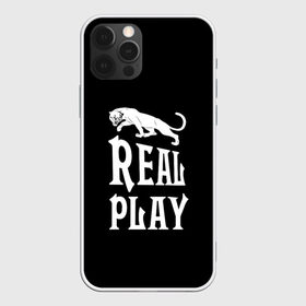 Чехол для iPhone 12 Pro Max с принтом Real Play - черная пантера в Петрозаводске, Силикон |  | real play | большие кошки | игра | кошки | надпись | пантера