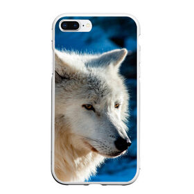 Чехол для iPhone 7Plus/8 Plus матовый с принтом Северный волк в Петрозаводске, Силикон | Область печати: задняя сторона чехла, без боковых панелей | wolf | wolfs | волк | волки | волчара | животные | звери | лес | природа