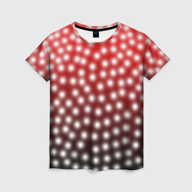 Женская футболка 3D с принтом Божья Коровка в Петрозаводске, 100% полиэфир ( синтетическое хлопкоподобное полотно) | прямой крой, круглый вырез горловины, длина до линии бедер | божья коровка | жук | красный | насекомое | точки | чёрный