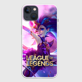 Чехол для iPhone 13 с принтом Зои, Звездная посланница в Петрозаводске,  |  | game | league of legends | lol | звездная посланница | зои | игра | игры | лига легенд | лол | чемпион | чемпионы