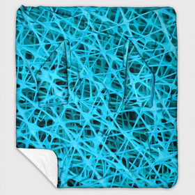 Плед с рукавами с принтом GARDSER в Петрозаводске, 100% полиэстер | Закругленные углы, все края обработаны. Ткань не мнется и не растягивается. Размер 170*145 | abstraction | acidic | blue | lines | mesh | shapes | surface | texture | абстракция | кислотный | линии | поверхность | сетка | текстура | формы