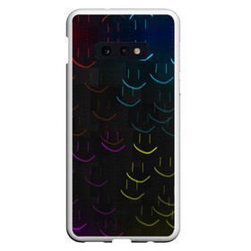 Чехол для Samsung S10E с принтом Rainbow smile в Петрозаводске, Силикон | Область печати: задняя сторона чехла, без боковых панелей | Тематика изображения на принте: необычное | прикольное | радуга | смайл