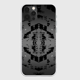 Чехол для iPhone 12 Pro Max с принтом ЧБ граффити в Петрозаводске, Силикон |  | абстракция | минимализм | симметрия | черно белый