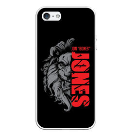 Чехол для iPhone 5/5S матовый с принтом Jon Bones Jones в Петрозаводске, Силикон | Область печати: задняя сторона чехла, без боковых панелей | bones | jon | jones | mma | ufc | боец | джон | джонс | единоборства | кости | кость | мма | смешанные | юфс