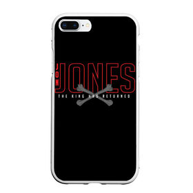 Чехол для iPhone 7Plus/8 Plus матовый с принтом Jon Bones Jones в Петрозаводске, Силикон | Область печати: задняя сторона чехла, без боковых панелей | bones | jon | jones | mma | ufc | боец | джон | джонс | единоборства | кости | кость | мма | смешанные | юфс