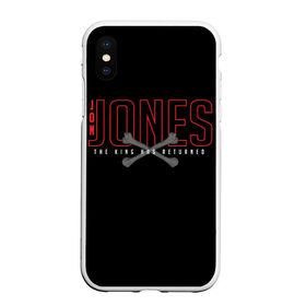 Чехол для iPhone XS Max матовый с принтом Jon Bones Jones в Петрозаводске, Силикон | Область печати: задняя сторона чехла, без боковых панелей | bones | jon | jones | mma | ufc | боец | джон | джонс | единоборства | кости | кость | мма | смешанные | юфс