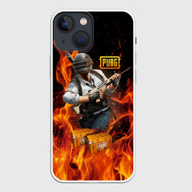 Чехол для iPhone 13 mini с принтом PUBG в Петрозаводске,  |  | battlegrounds | playerunknown s | pubg | вода | згип | игра | компьютерная игра | огонь | огонь и вода | пабг | пубг | шутер