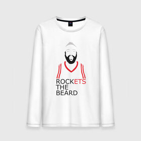 Мужской лонгслив хлопок с принтом Rockets The Beard в Петрозаводске, 100% хлопок |  | basketball | beard | game | harden | houston | james | nba | rockets | sport | баскетбол | борода | джеймс | нба | рокетс | спорт | тренер | харден | хьюстон | чемпион