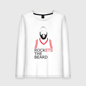 Женский лонгслив хлопок с принтом Rockets The Beard в Петрозаводске, 100% хлопок |  | basketball | beard | game | harden | houston | james | nba | rockets | sport | баскетбол | борода | джеймс | нба | рокетс | спорт | тренер | харден | хьюстон | чемпион