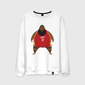 Мужской свитшот хлопок с принтом Fat Harden в Петрозаводске, 100% хлопок |  | basketball | beard | game | harden | houston | james | nba | rockets | sport | баскетбол | борода | джеймс | нба | рокетс | спорт | тренер | харден | хьюстон | чемпион