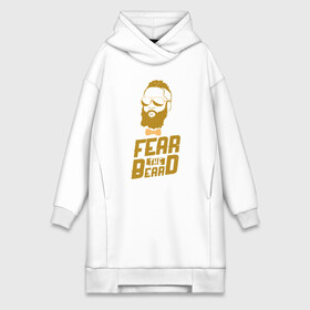 Платье-худи хлопок с принтом Fear The Beard в Петрозаводске,  |  | Тематика изображения на принте: basketball | beard | game | harden | houston | james | nba | rockets | sport | баскетбол | борода | джеймс | нба | рокетс | спорт | тренер | харден | хьюстон | чемпион