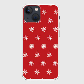 Чехол для iPhone 13 mini с принтом Снежинки в Петрозаводске,  |  | 2020 | family look | merry christmas | new year | год крысы | зима | новый год | праздник | рождество | фэмили лук